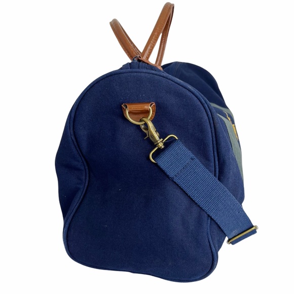 Vintage Ralph Lauren Weekender Color Block Duffle Bag Tote | Embroidered Polo - Picture 2 of 8